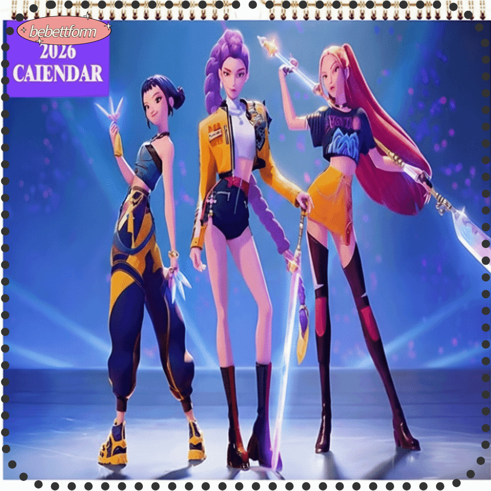 BEBETTKISS Calendario 2026 , KPop Demon Hunters Rumi Derpy De ...