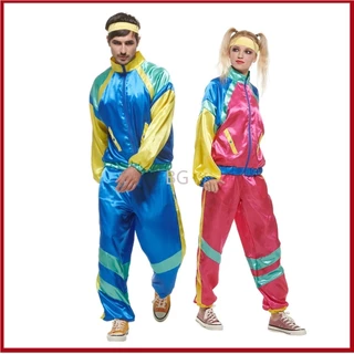 Disfraz Años 80 Para Mujer – Pack De 8 Accesorios Retro Con Calcetines Holgados, Pendientes Y Diademas, Ideal Para Fiestas Temáticas, Carnaval Y Cosplay