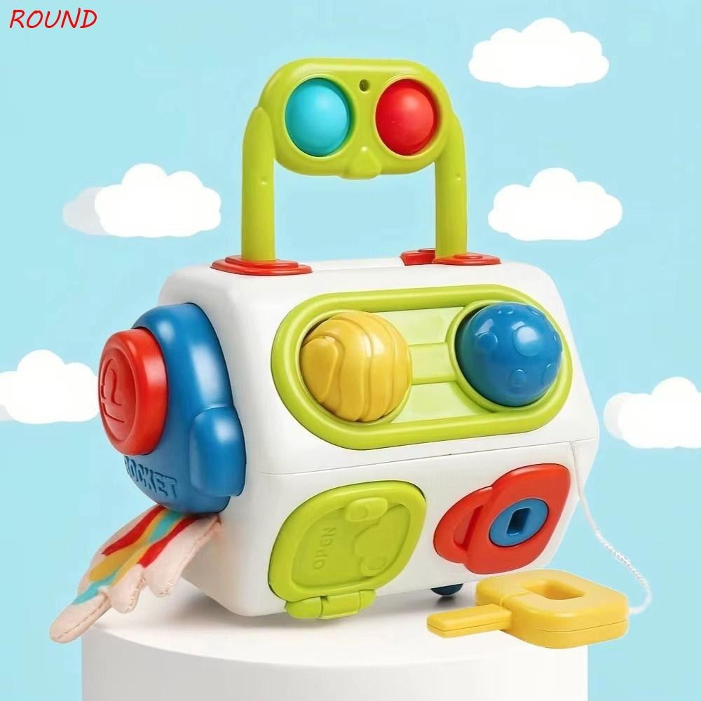 Cubo Ocupado Sensorial De Actividades | Juguete Educativo ABS | 11x10x11.5 Cm | Motricidad Fina | A Partir De 3 Meses