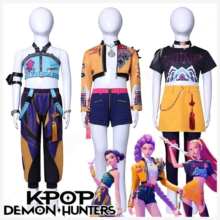 Cod Kpop Demon Rumi Zoey Mira Traje De Los Niños, Huntrix Hunter Traje ...