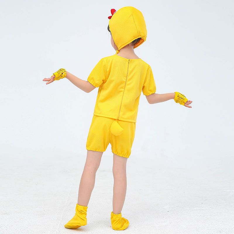 Niños Niños Niños Traje De Actuación De Pollito Pequeño Pato Amarillo ...