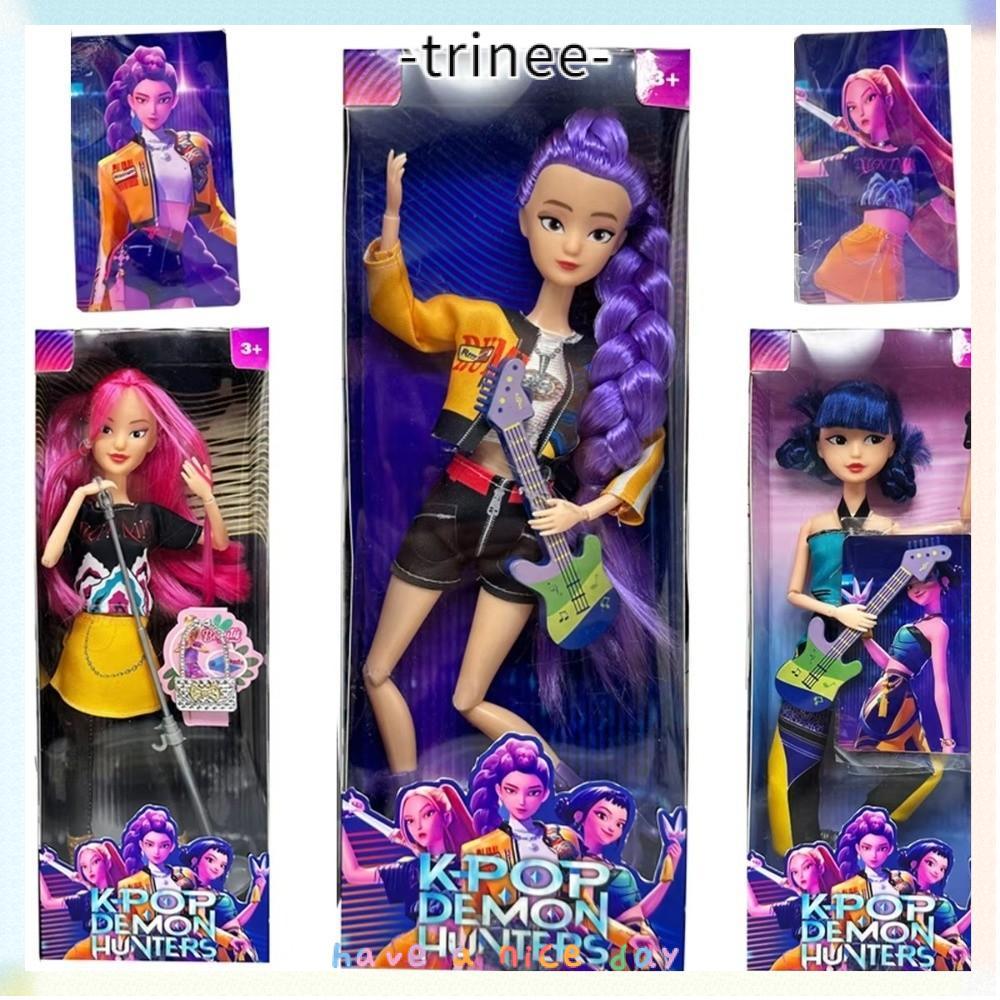 STOAT Set De 3 Muñecas K-Pop Demon Hunter – Rumi, Mira Y Zoey Con Accesorios Desmontables, Regalo Para Fans