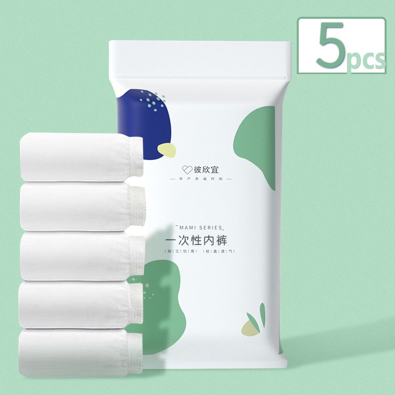 5 Unids/pack Bragas Cortas De Viaje Desechables Para Mujer Con Envoltura  Individual, No-lavado Individual Diario, Mode de Mujer