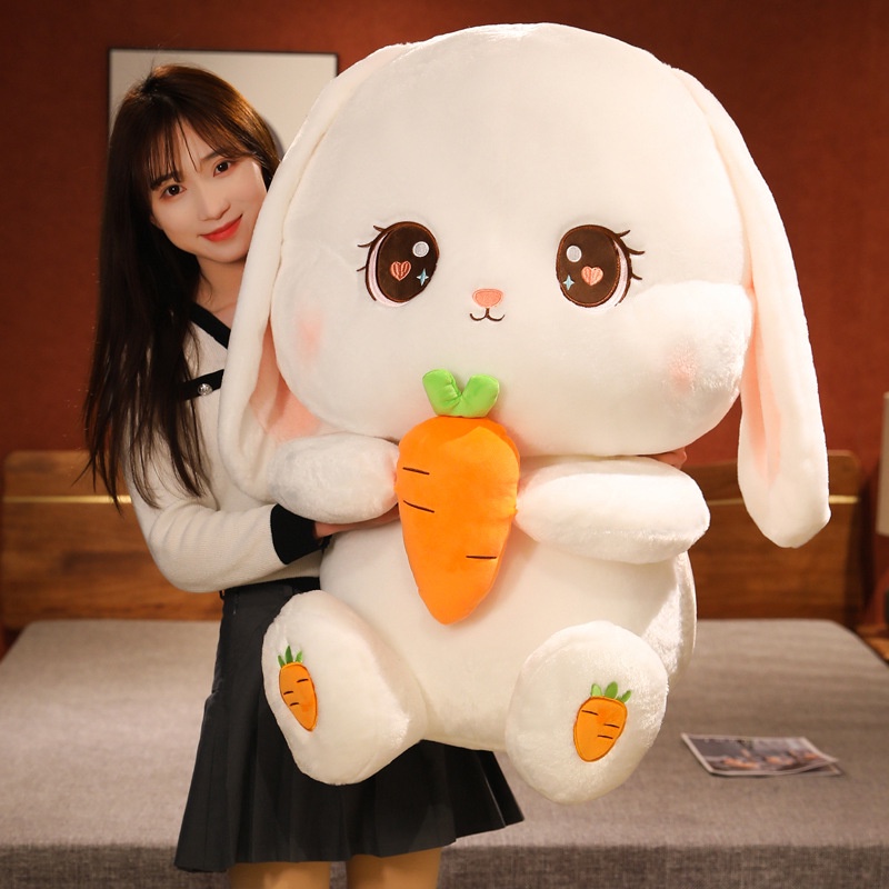 Kawaii Conejo Peluche 80cm Talla Grande Animal De Suave Almohada Juguetes Para Niños Regalo De Navidad Para Niña | Tienda Colombia