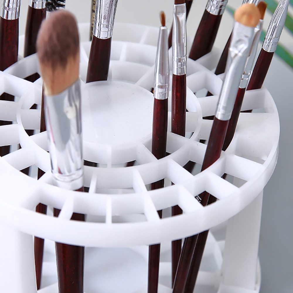 Soporte organizador de escritorio de plástico, 1 pieza, para brochas de  maquillaje, bolígrafos, lápices y delineadores de ojos