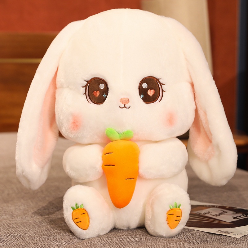 Conejo De Peluche Kawaii De 80cm Para Niña, Muñeco De Peluche De