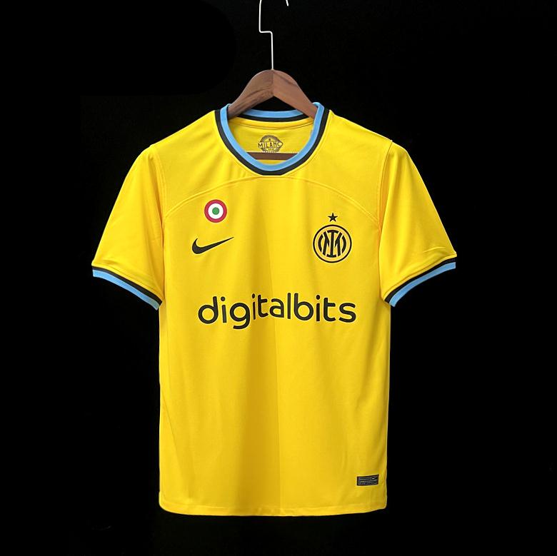 Camiseta manga larga hombre Inter amarillo negro