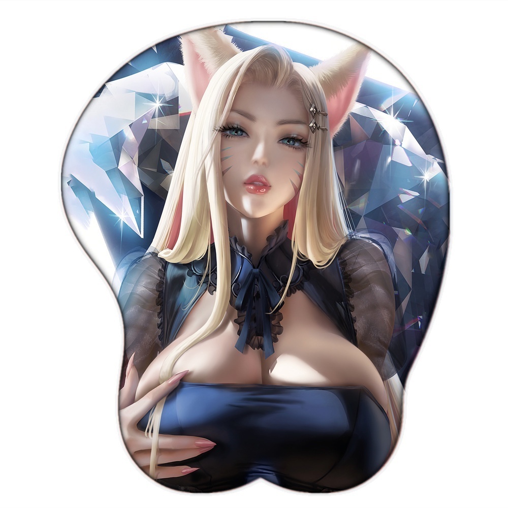 League of Legends KDA Ahri Big Breast Gaming Anime 3D Mouse Pad Cute Manga  Con Muñeca Oppai Silicona Gel Tetas Estera | Shopee Colombia