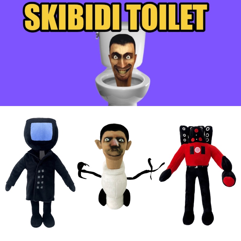 Skibidi - Muñeca de peluche para inodoro, 8 piezas, juego de anime, Skibidi  Toilet de dibujos animados, lindo personaje suave para niños 1 : Juguetes y  Juegos 