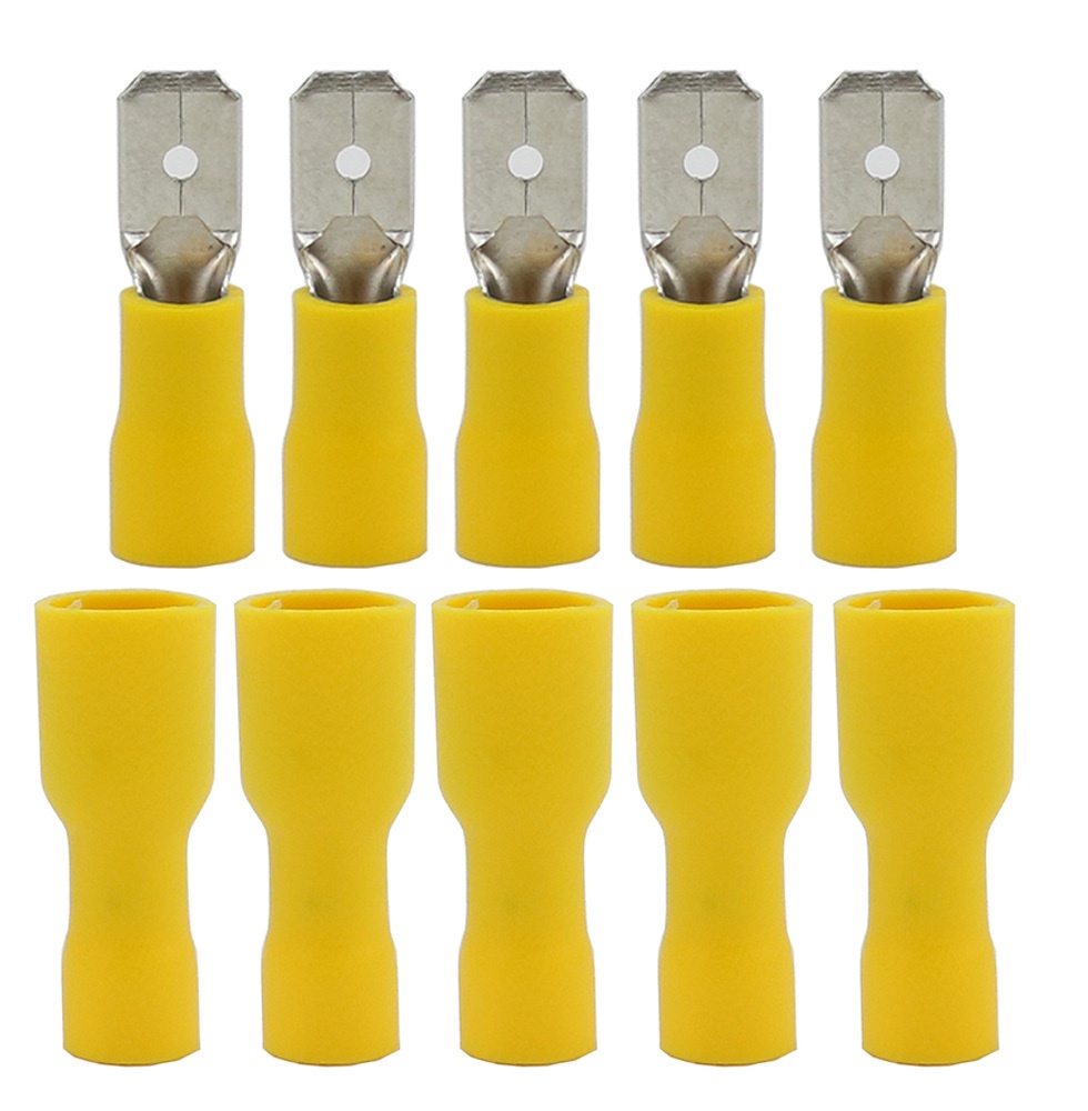 FDFD5-250 FDFD5.5 Hembra Aislado Conectores De Terminales De Crimpado ...