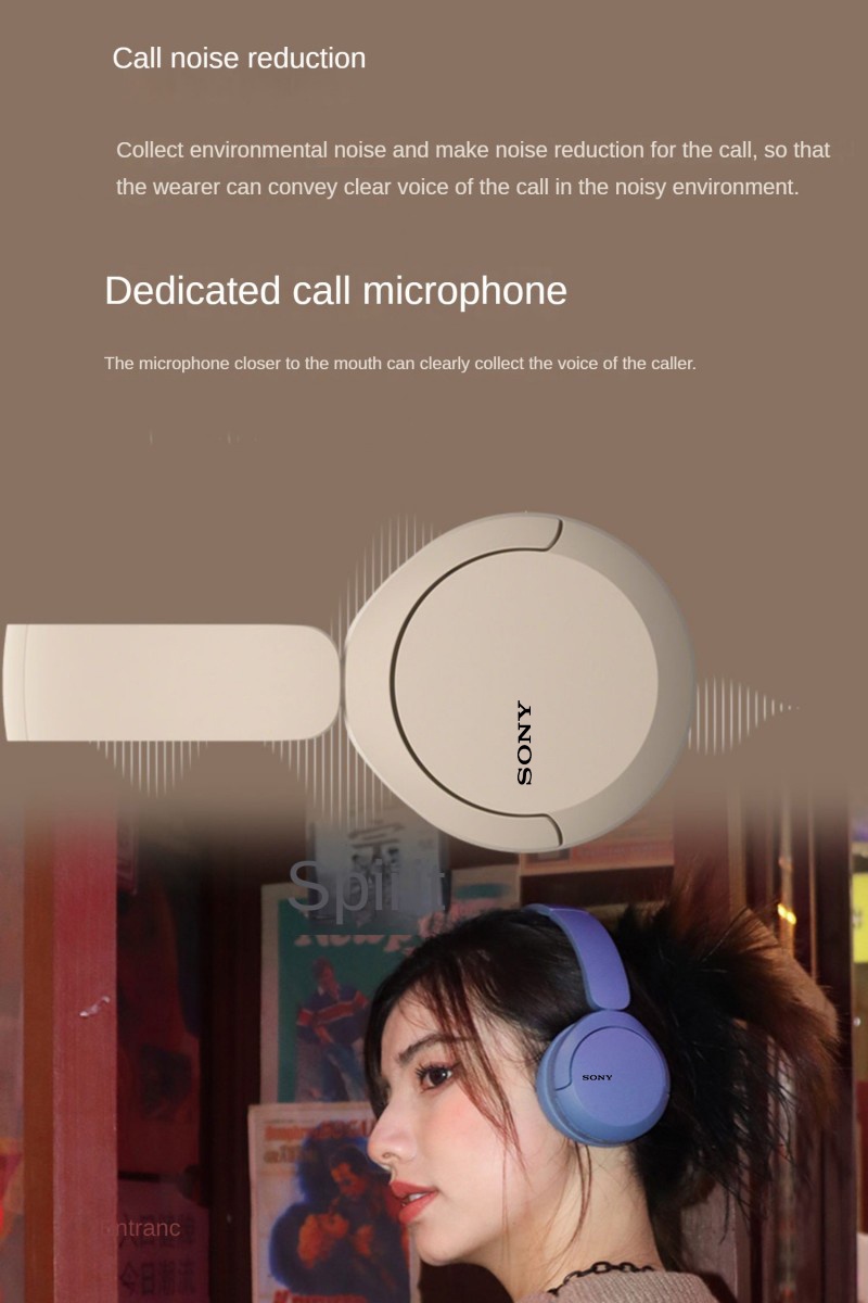SONY WH-CH520 TWS Auriculares Inalámbricos Bluetooth Headworn Deportivos  Con Micrófono