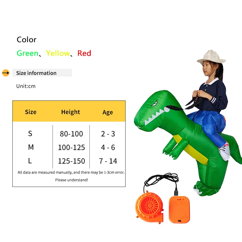 Rubies - Disfraz de Dinosaurio para niños, infantil 3-4 años