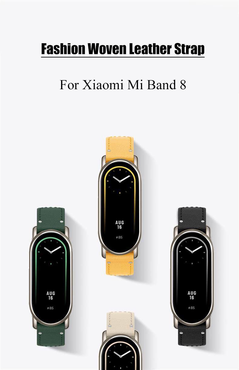 3 Correas Originales Para Xiaomi Mi Band 8 Fashion Leather