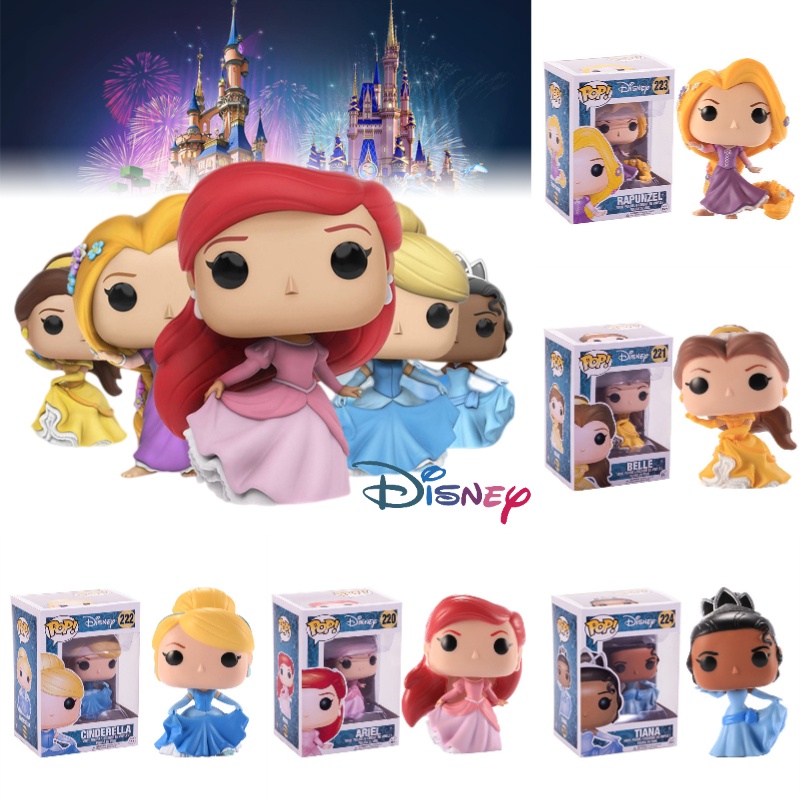 Disney Figura De Princesa Funko Pop De 12 Cm Modelo Belle Ariel Cenicienta  Juguete De Dibujos Animados Para Niños | Shopee Colombia