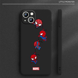Superhéroe Spiderman Imagen De Dibujos Animados Para Apple Iphone 14 13 12  11 Pro Max Mini Xs Xr X 8 7 6 6s Plus Cuerda Líquida Funda De Teléfono Capa  Cubierta Suave Recta Silicona TPU
