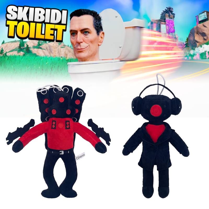 Skibidi - Muñeca de peluche para inodoro, 8 piezas, juego de anime, Skibidi  Toilet de dibujos animados, lindo personaje suave para niños 1