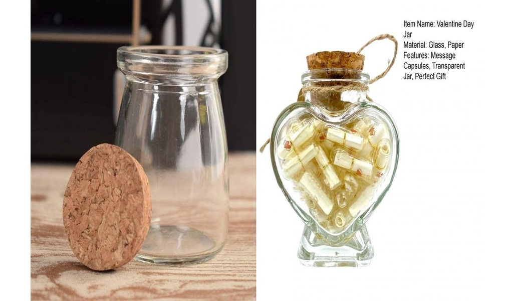 Love Pill Message Valentine Day Gift Romantic Capsule Jar Valentine's ...