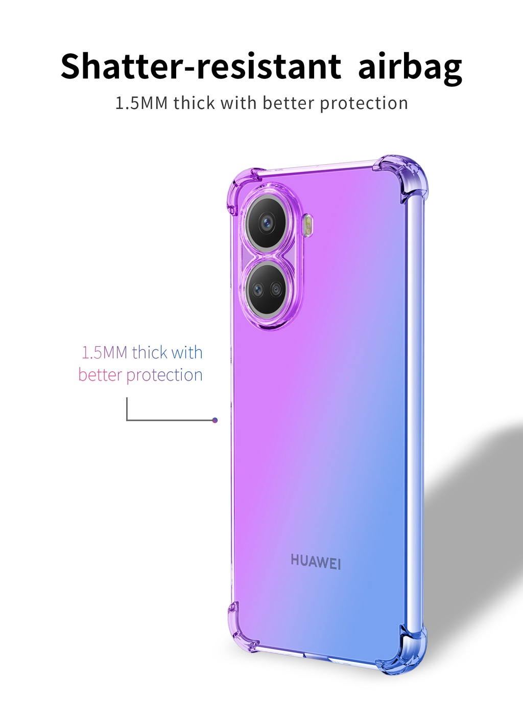 XINYEXIN Cover per Honor X8a Case, Custodia Protettiva in Vetro a Gradiente, Custodia Telefono Antiurto e Antigraffio con Cornice in Morbido Silicone - Rosa