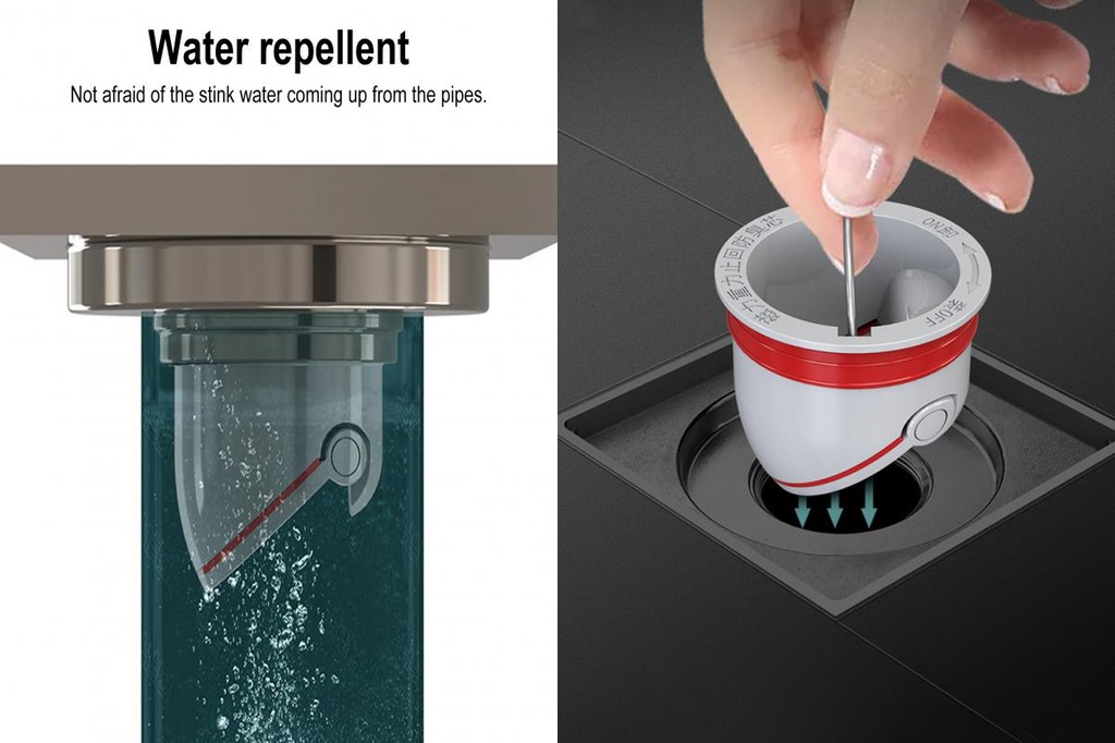 Bathroom Air Freshener Drain Cover Drainage Pipe Seal Easy Install Shower with Built-in Filter ...