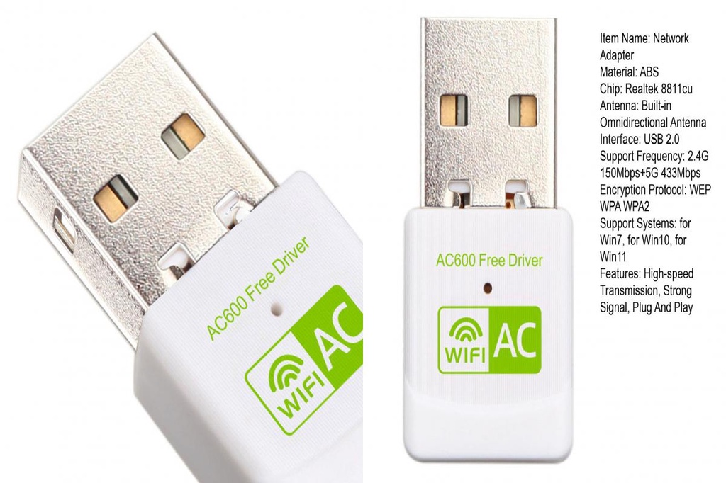 Dual-band Wifi Network Adapter for Xp High-speed Dual Band Receiver ...
