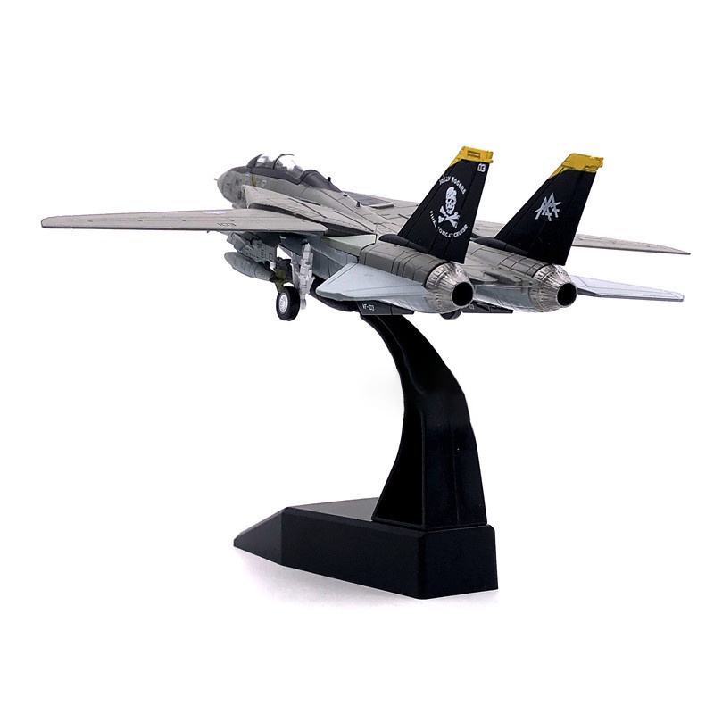 Modelo De Avión De Combate De Metal Fundido - Decoración Coleccionable, Realista, Con Soporte, Para Escritorio O Estantería