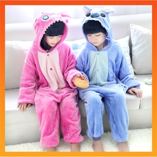 Cosplay de Stitch para niños Disfraz de Lilo Stitch Mono azul Disfraz de  pijama Cosplay de carnaval suave para niña niño Ropa de Halloween
