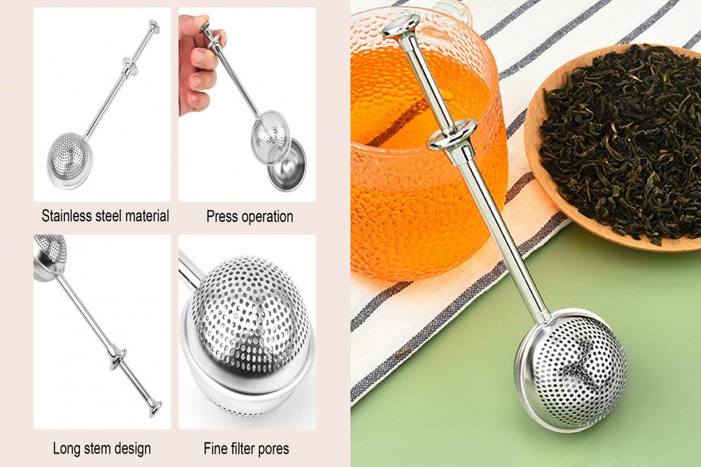 Easy to Clean Tea Infuser Diffusers Stainless Steel Set for Loose Leaf ...
