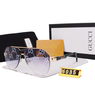 Gucci gafas de sol hombre modelo transparente aviador con acetato