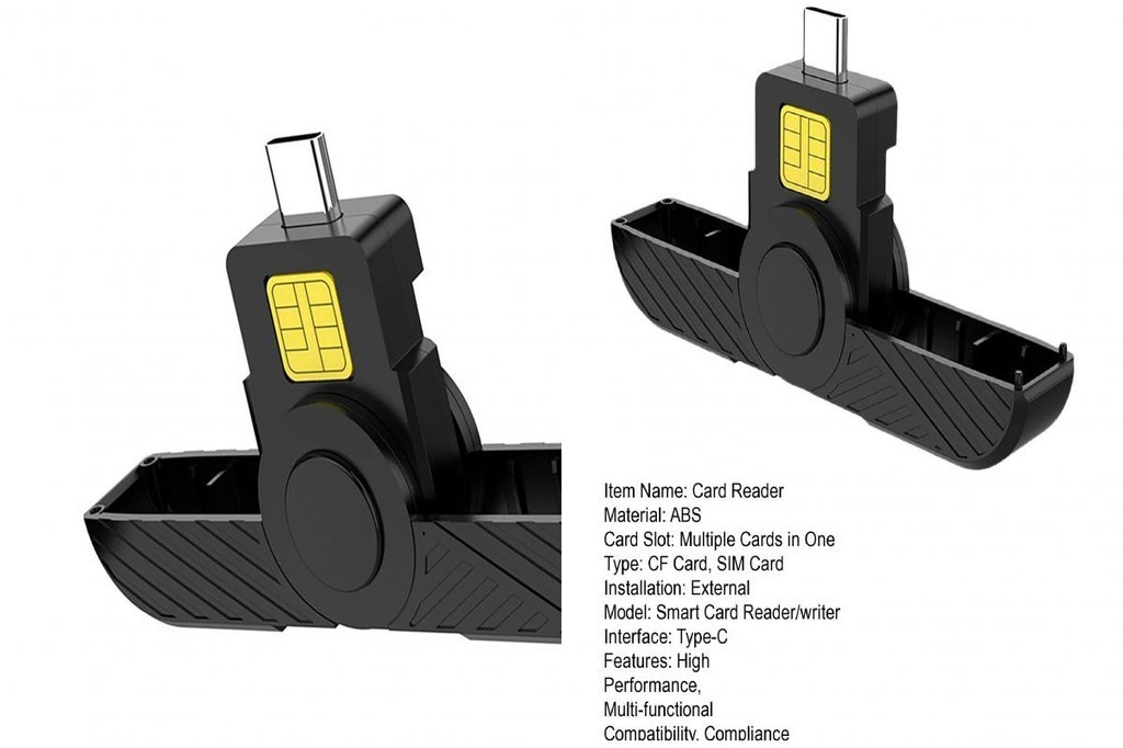 Card Reader for Digital Authentication Online Atm Transfers Portable ...