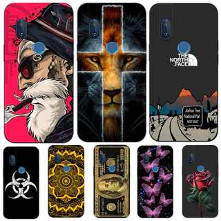 Custodia Per Motorola Moto One Hyper XT2027, Cover Sfumata Viola/Blu In TPU Antiurdo Sottile