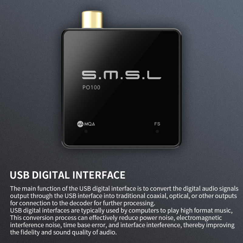 SMSL PO100 2024 Interfaz Digital USB XU316 DOP64 Entrada Tipo C Salida ...
