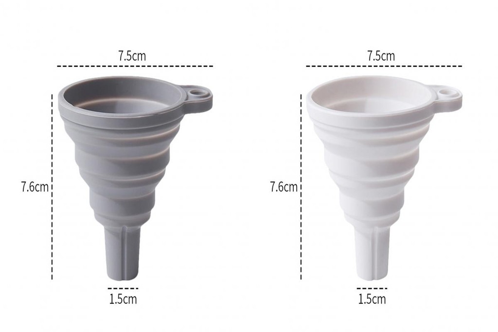 Kitchen Essentials Silicone Funnels Set Foldable Funnel for Easy Oil ...