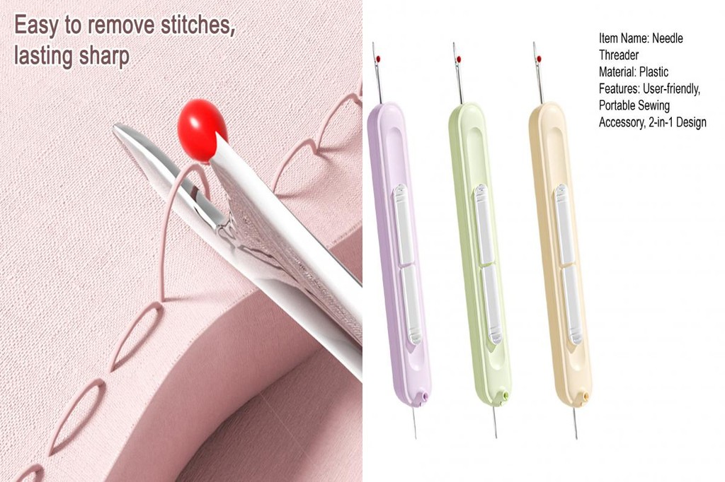 Needle Threader for Sewing Project Essential 3 Pcs Automatic Threaders ...