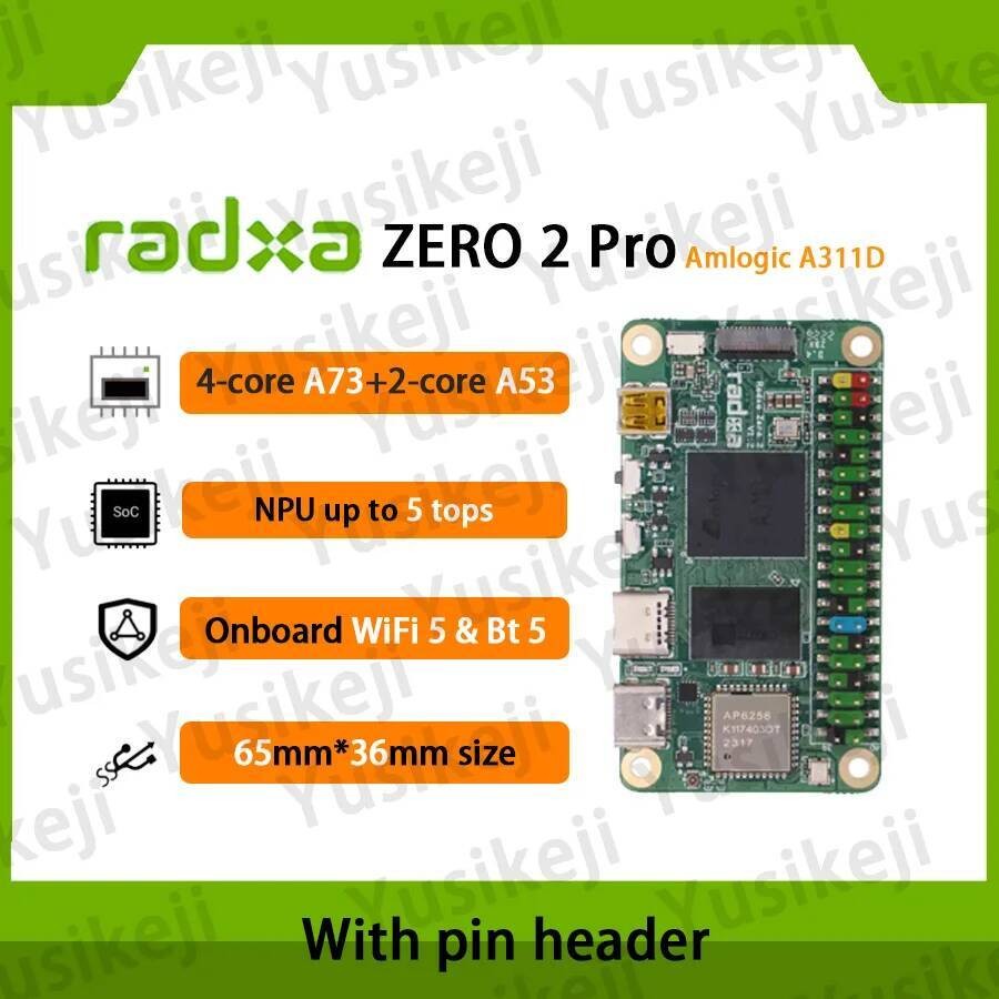 Radxa ZERO 2 Pro Amlogic A311D CPU De 6 Núcleos SBC , GPU , NPU , WiFi ...