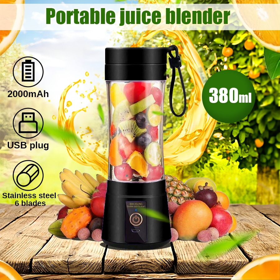 Batidora Portátil Personal Mini Licuadora De Zumos Tamaño