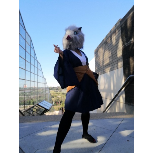 Disfraz Completo De Hashibira Inosuke Con Peluca – Cosplay De Demon Slayer Para Halloween Y Convenciones, Tallas Variadas